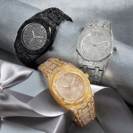 Men&#39;s Crystal Round Bracelet Watch, , large