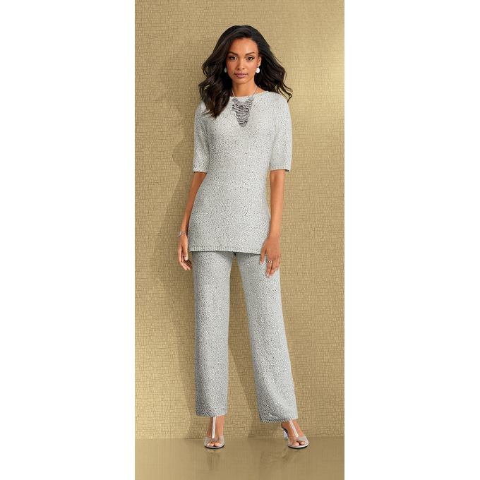 Sequin Embellished Pant, , large