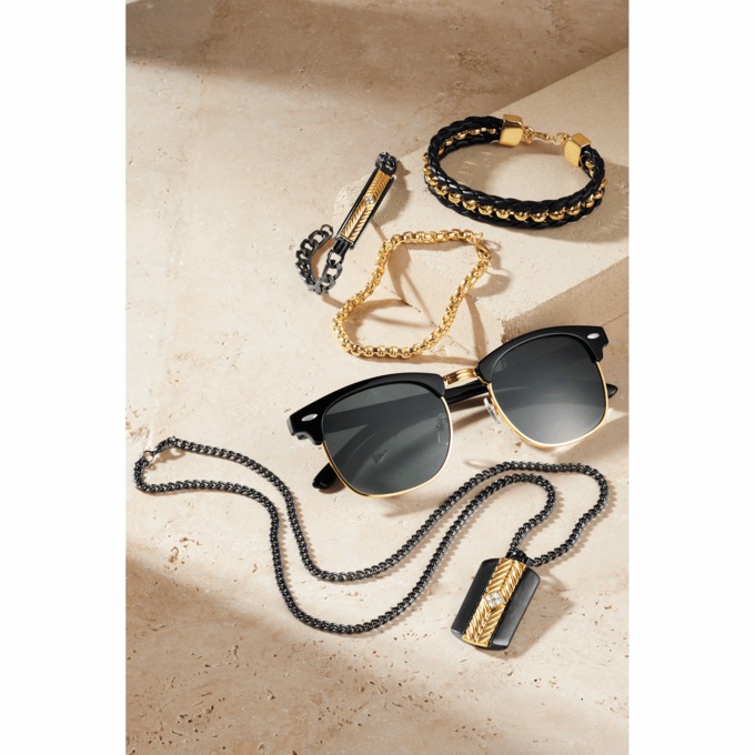 Men's Dog Tag Pendant, 3 Bracelets & Sunglasses Set , , large