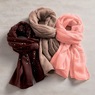Faux-Pearl Scarf, , large