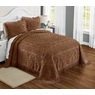 Emily Tufted Floral Cotton Chenille Sham, Chocolate, large