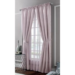 Satin Look Trellis 6-Piece Window Set, , large