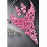 Crystal Bib Necklace and Earring Set, , large