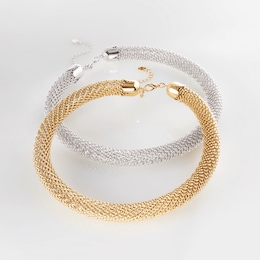 Flexible Metal Mesh Necklace, , large