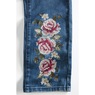 Cross Stitch Floral Embroidered Jean, , large