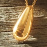 10K Gold Teardrop Pendant, , large