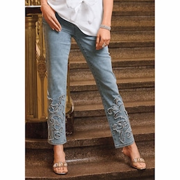 Juneau Embellished Jean, , large