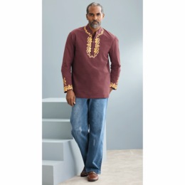Khair Afrocentric Shirt and James Denim Jean, , large