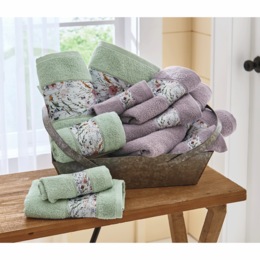 6-piece Pure Bliss Floral Towel Set, , large