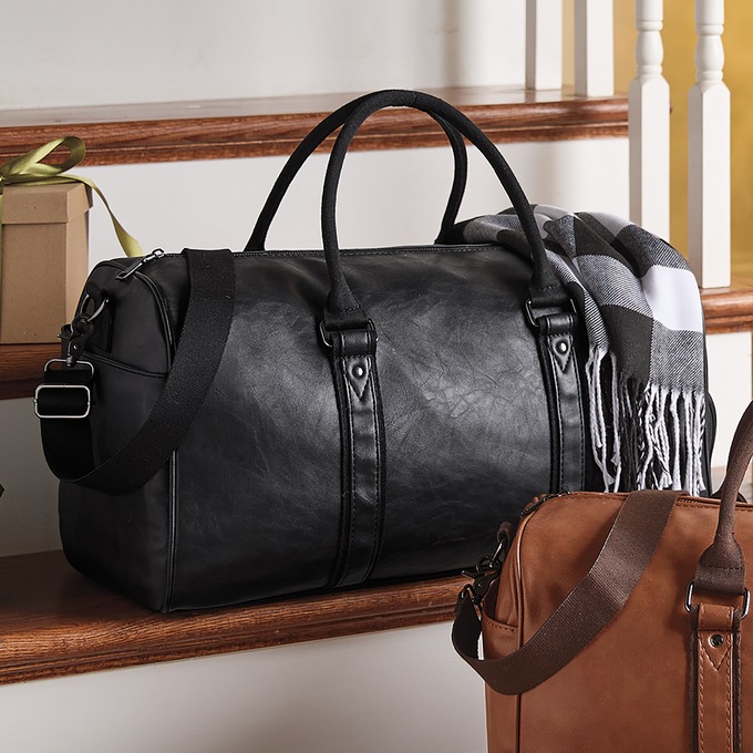 Men's Duffle Bag, Black, large