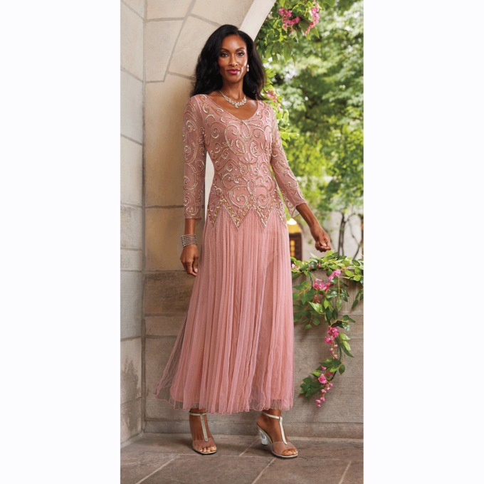 Trudie Beaded Gown, , large
