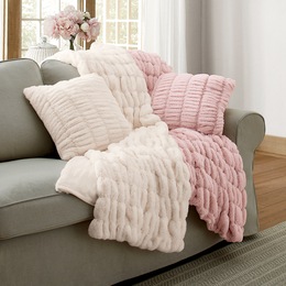 Faux-Fur Throw or Pillow, , large