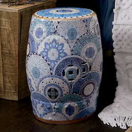 Circle Ceramic Stool, , large