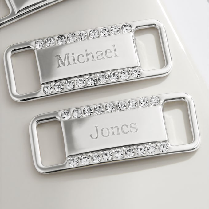 Personalized Pair of Buckle-Style Shoelace Charms, , large