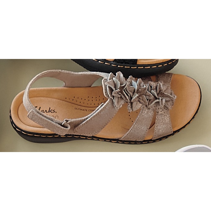 Clarks Merliah Sheryl Slingback, Taupe Metallic, large