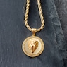 Men's Majesty Lion of Judah Goldtone Pendant, , large