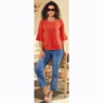 Lisa Lace-Trim Knit Top, , large
