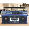 Supersonic 4-Band Radio and Cassette Player with Bluetooth, Blue, large