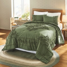3-Piece Jardin Chenille Comforter Set, , large