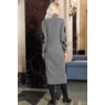 Haleigh Herringbone Sweater Sheath Dress with Mock Collar, , large