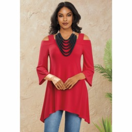 Cara Cold-Shoulder Tunic, , large