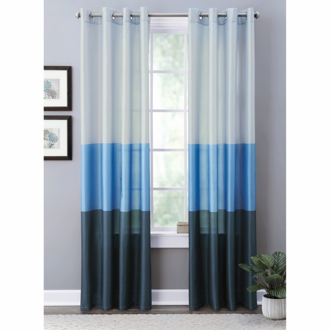 Ombre Block Panel, Blue, large