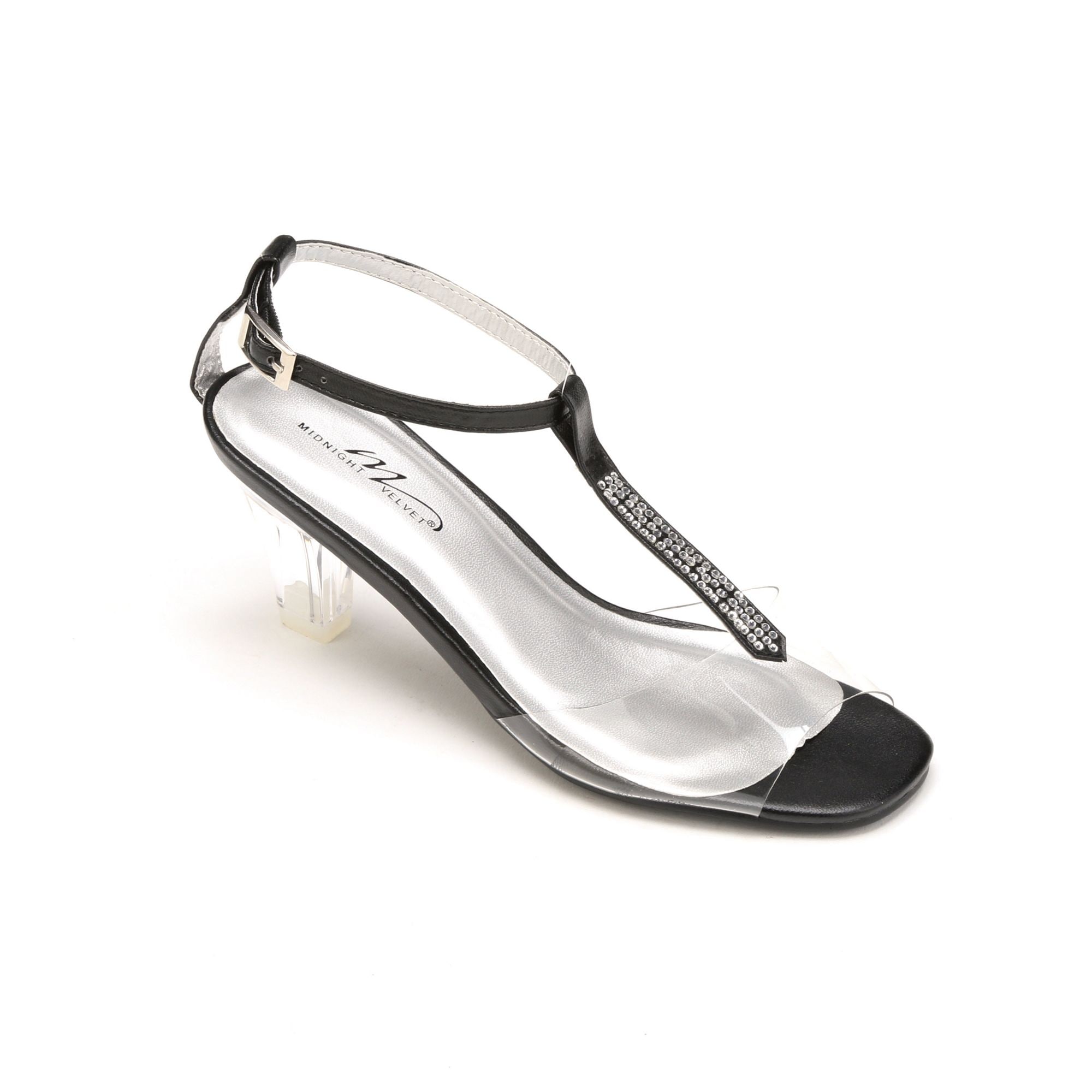 midnight velvet heels