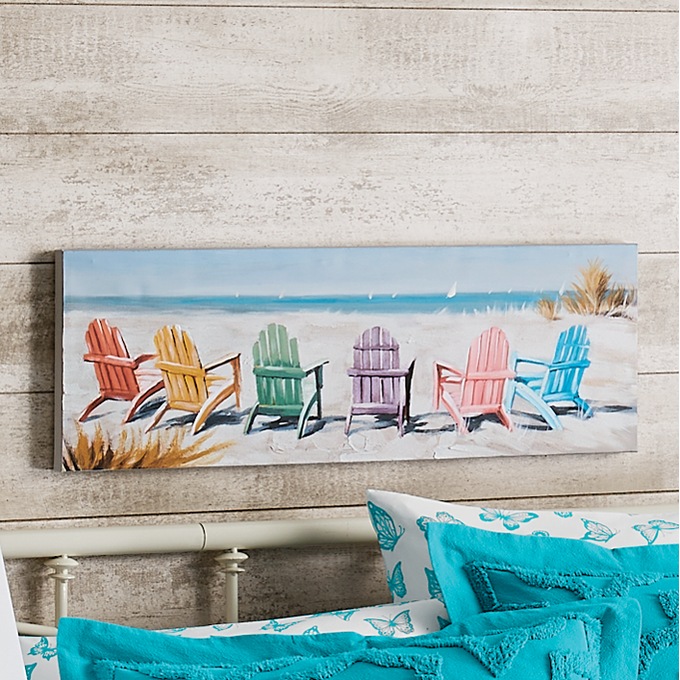 Beach Chairs Wall Art, , large