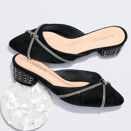 Classique Cross-Strap Mule, , large