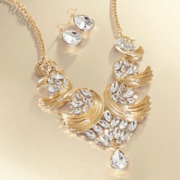 Crystal Wings Necklace &amp; Earring Set , , large