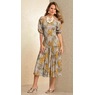 Smocked Midi Dress, , large