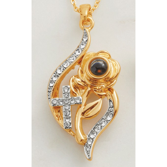 Hidden Prayer Pendant, , large