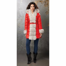 Amori Faux-Fur Puffer Jacket, , large