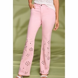 Fallon Flower Jean, , large