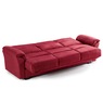 Super Plush Convertible Sofa Bed with Storage, Red, large