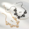 Crystal Vintage-Style Necklace & Earring Set, , large
