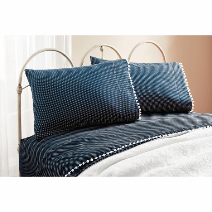 Color Connection Dot Microfiber Sheet Set, , large