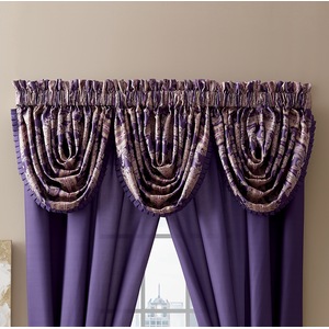 Avignon 3-Piece Waterfall Valance Set, , large