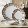47-Piece Accent Dinnerware Set, Silver, large