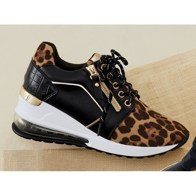 Ninety Union Ultra Leopard Wedge Shoe, , large
