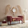 Mirrored Leaves Wall Clock, , large