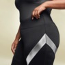 Metallic Stripe Active Set with Zip-Up Hoodie + Legging, , large