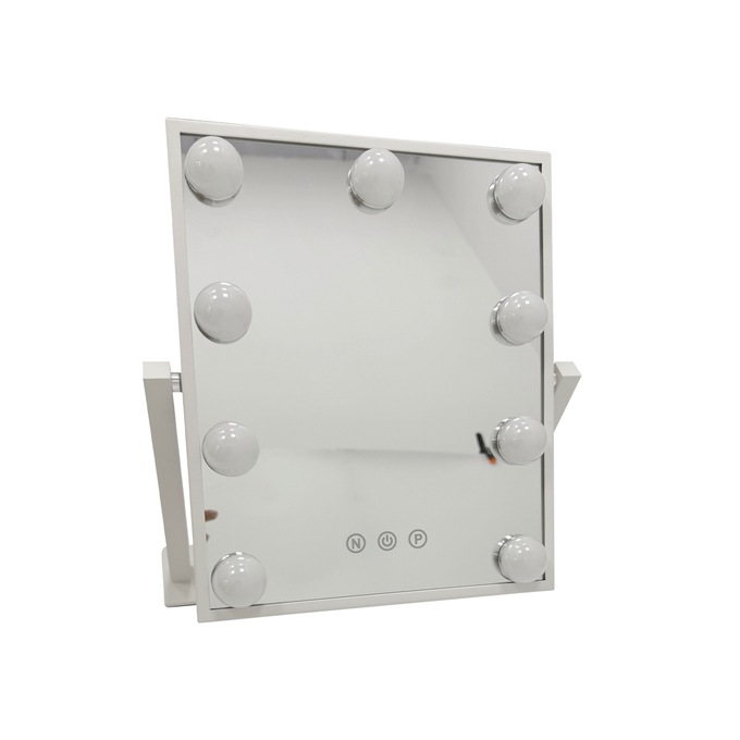 LED Vanity Makeup Mirror with Adjustable Light Temperature Settings, White, large