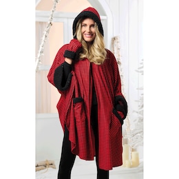 Sherpa Cape and Glove Set, , large
