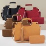 2-Piece Tassel Satchel, , large