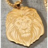 Men's Goldtone Stainless Steel Theme Pendant, , large