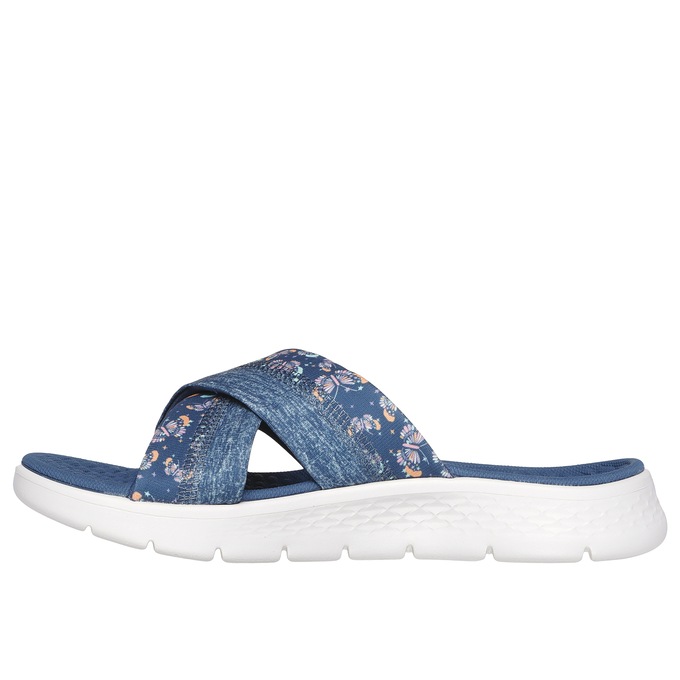 Skechers Womens' GO WALK Flex Butterfly Bliss Slide, Navy, large