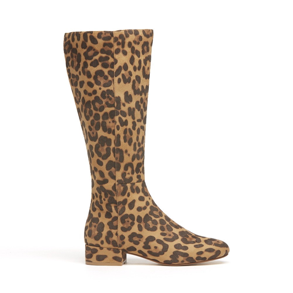 tall leopard boots