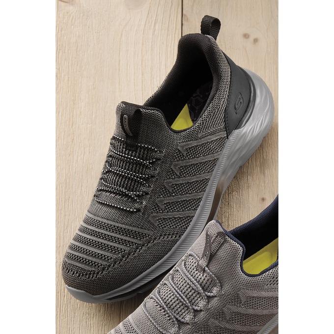 Skechers Men's Relaxed Fit Garner Crispin Slip-On, Black, large