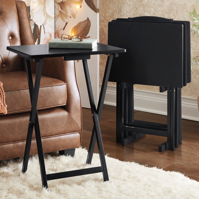 Louis 5-Piece Tray Table Set, , large